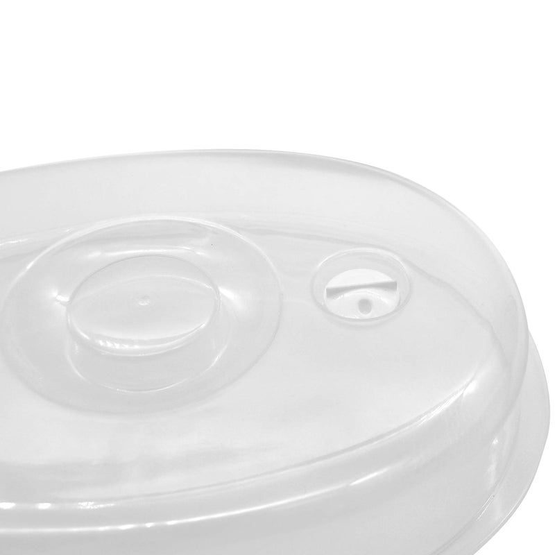 FEOOWV 1-Tier Microwave Steamer Heating Steamer for Home Kitchen White (Oval) - Image 5